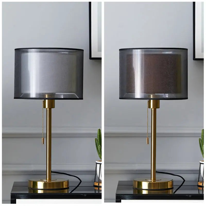 American Gold Table Lamp – Nordic Modern Luxury Design - candletown.net