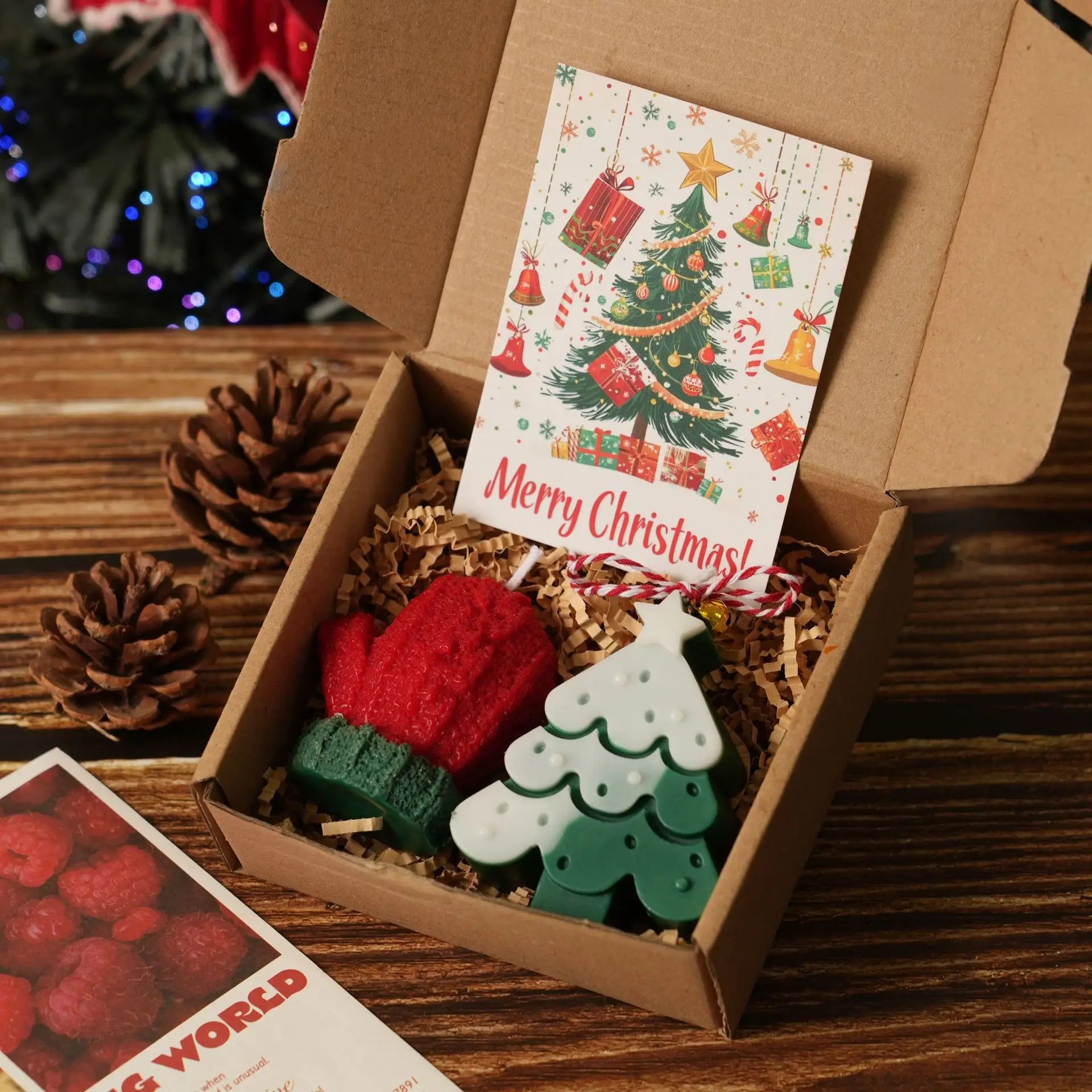 Christmas Candle Gift Set – Gingerbread & Tree Candles - candletown.net