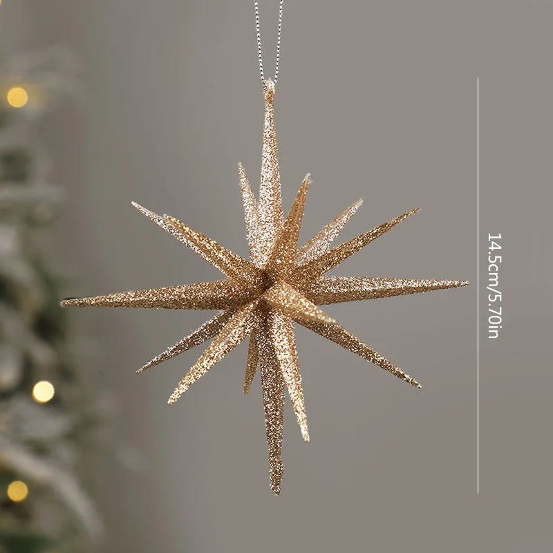 Gold Exploding Star Hanging Ornament - candletown.net