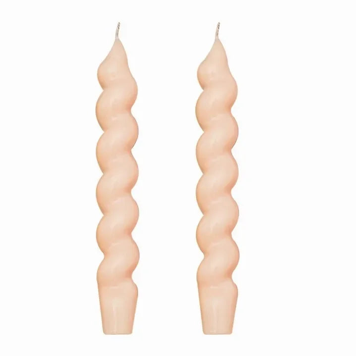 2pc Spiral Scented Dinner Taper Candles - candletown.net