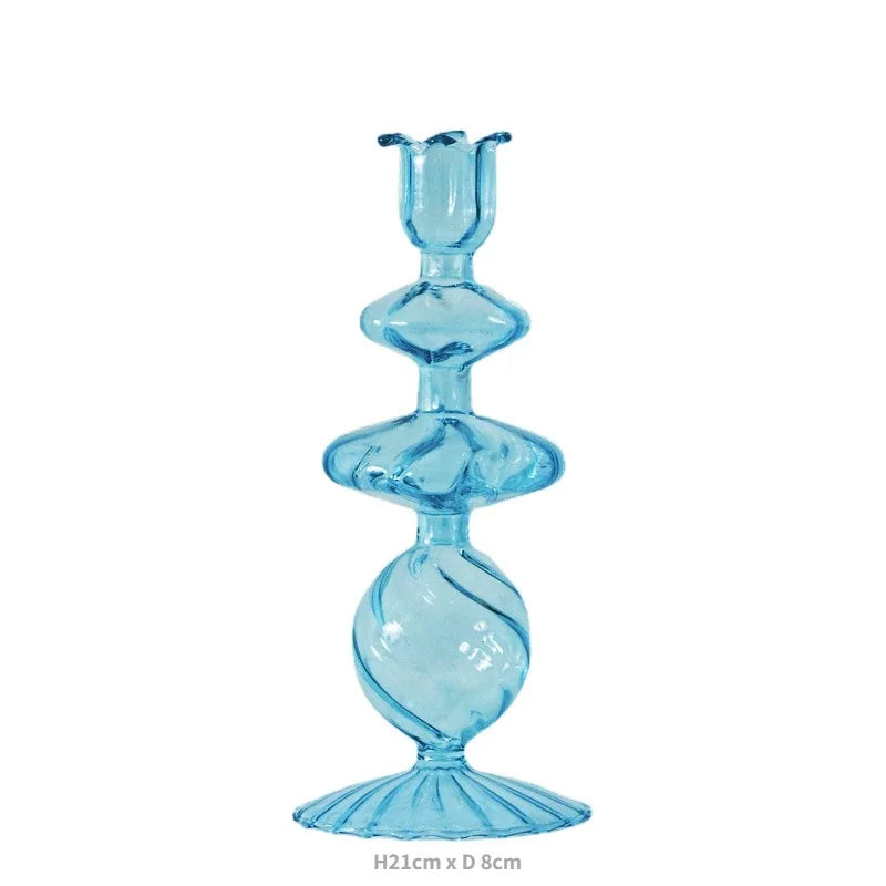 Colorful Glass Candle Holder - candletown.net