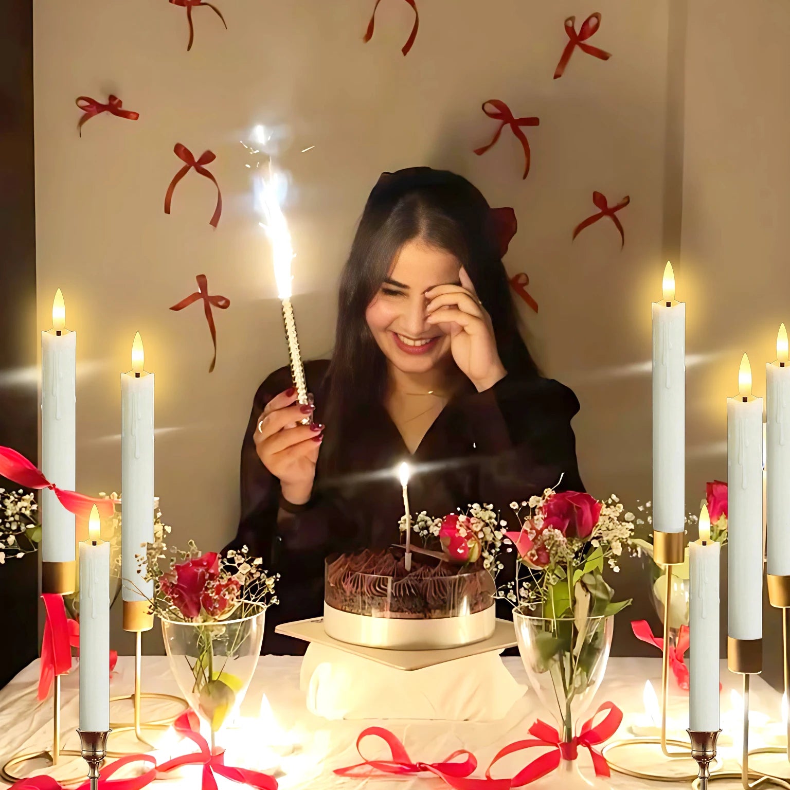 Flameless LED Taper Candles (12–300PCS) - candletown.net