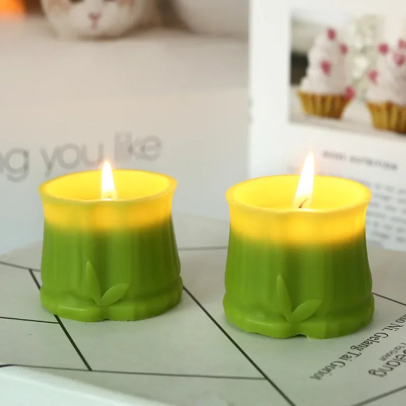 Bamboo-Shaped Scented Candle – Decorative & Aromatic - candletown.net