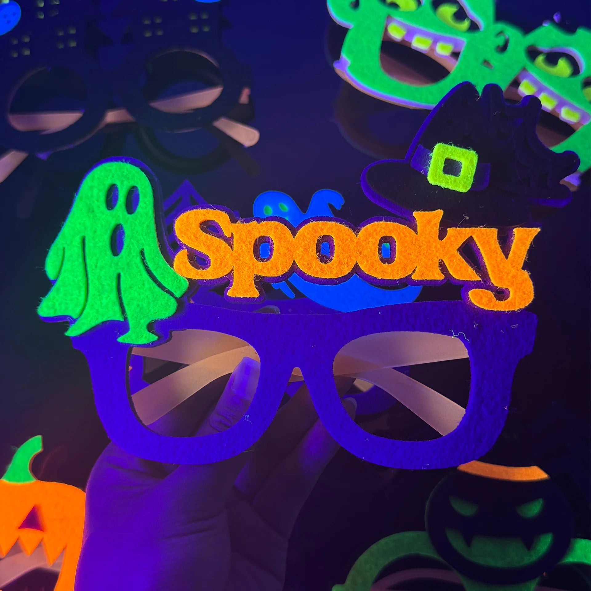 Halloween Costume Accessories Set – Glasses, Mask, Bat Hair Clip & Bracelet - candletown.net