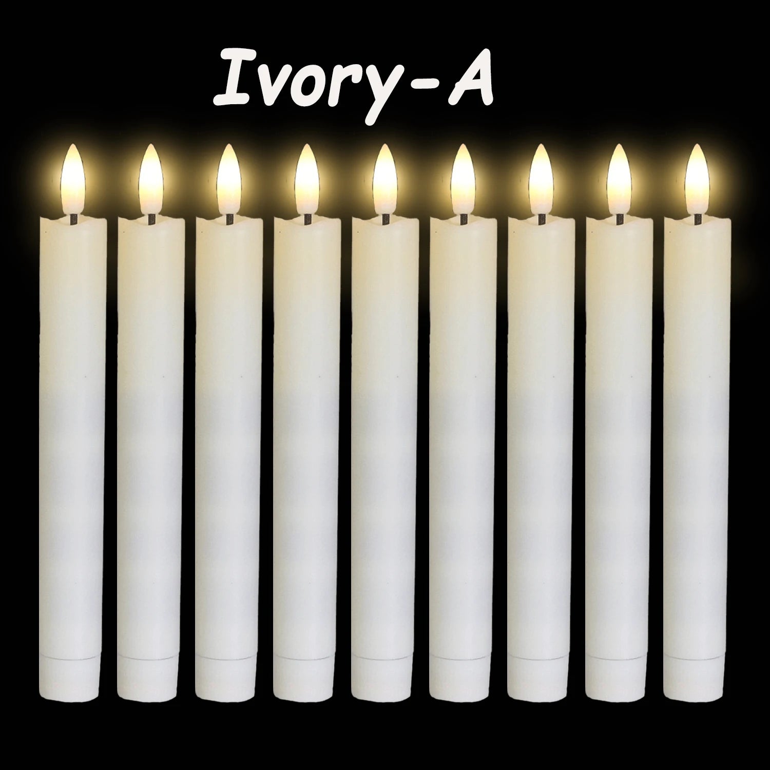 Flameless LED Taper Candles (12–300PCS) - candletown.net