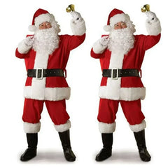 Deluxe Santa Claus Costume for Men – Classic Red Christmas Cosplay Set