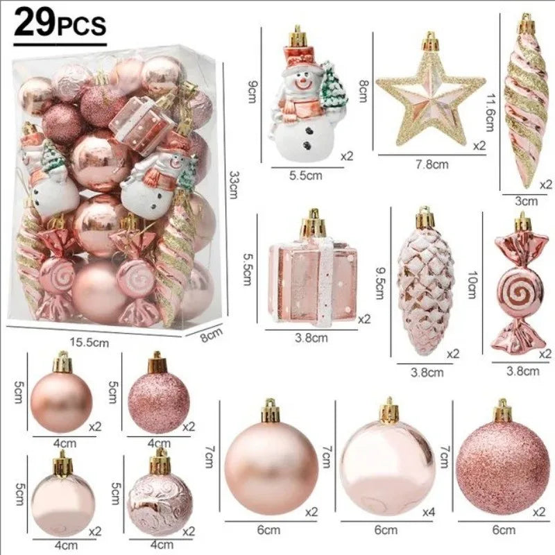 20/29pcs Christmas Ball Decoration Set - candletown.net