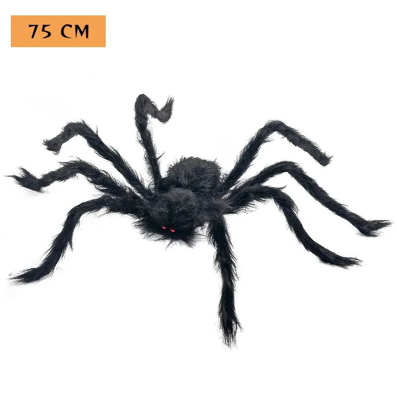 Halloween Spider Web with Spiders – Haunted House Decoration Set - candletown.net