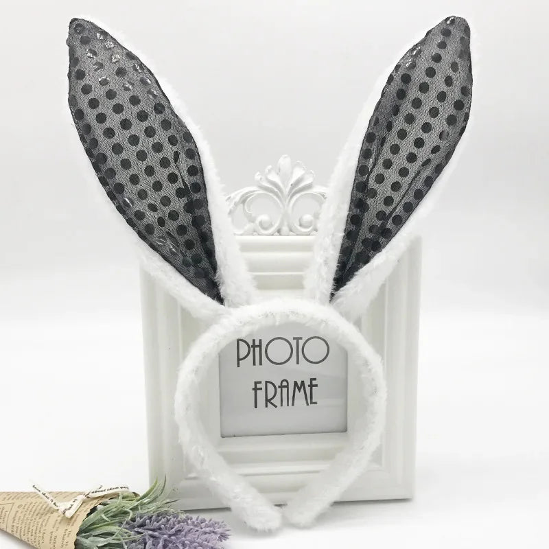 Plush Bunny Ears Headband – Cute & Soft for Easter & Cosplay - candletown.net