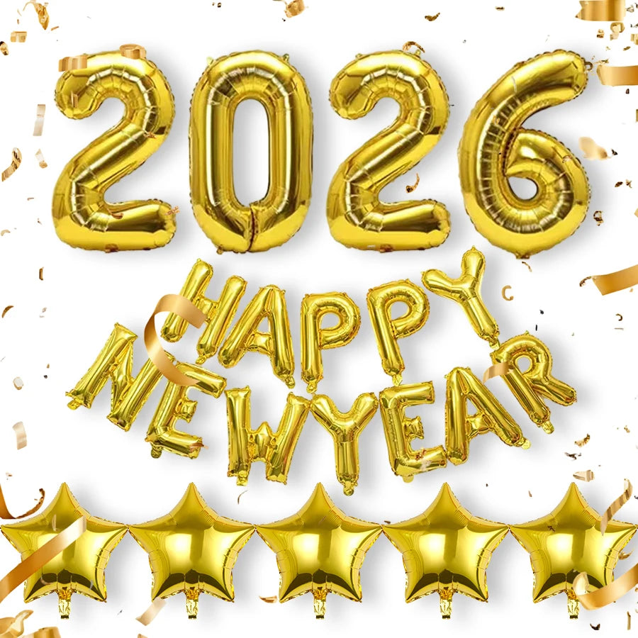 23-Piece 2026 Happy New Year Balloon Set