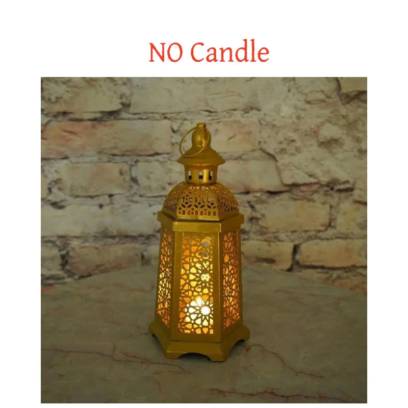 Rustic Vintage Metal Candle Lantern – Nordic & Farmhouse Decor - candletown.net