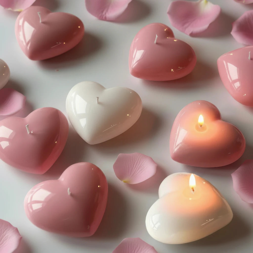Heart Shaped Scented Candles – Valentine’s Day Set - candletown.net