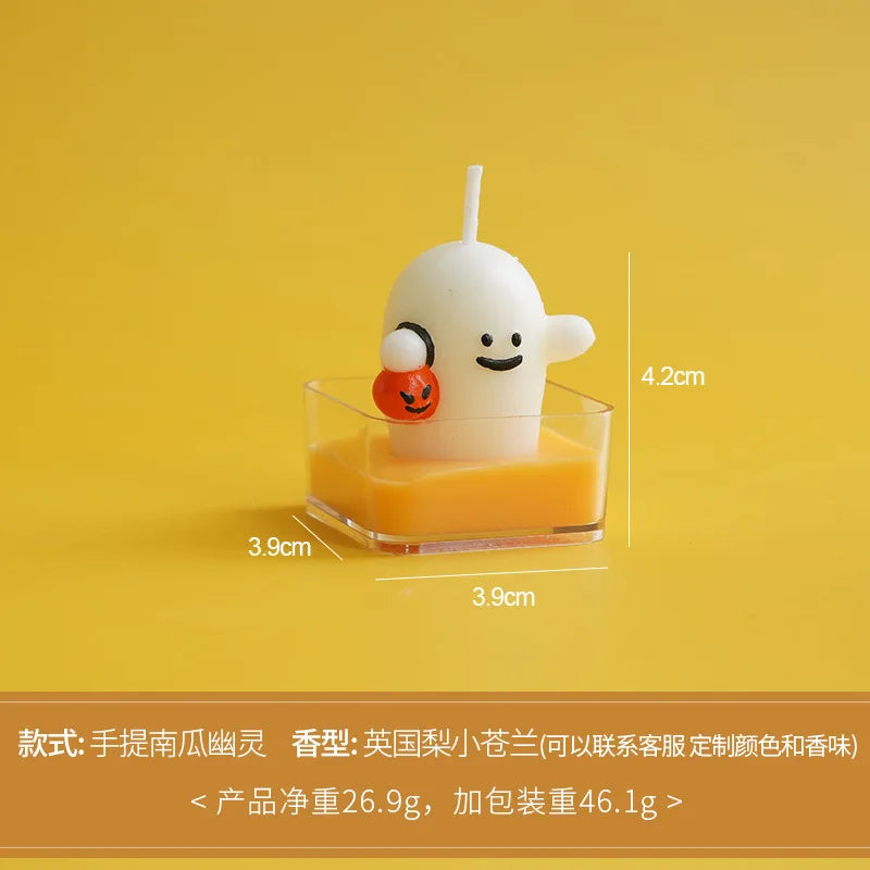 Cute Halloween Tealight Candles – Pumpkin & Skull Designs - candletown.net