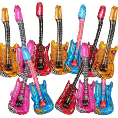 Guitar Foil Balloons Set – 12pcs Rock Band Party Decor - candletown.net