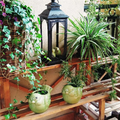 Black Metal Outdoor Candle Lantern