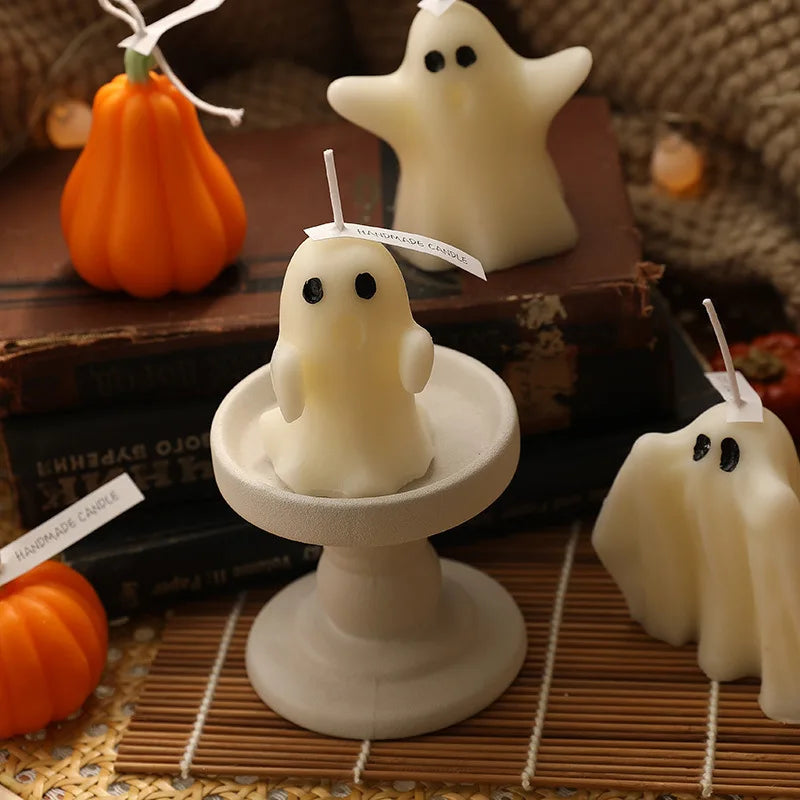 6-Piece Halloween Ghost Candle Set – Soy & Beeswax Aromatherapy - candletown.net