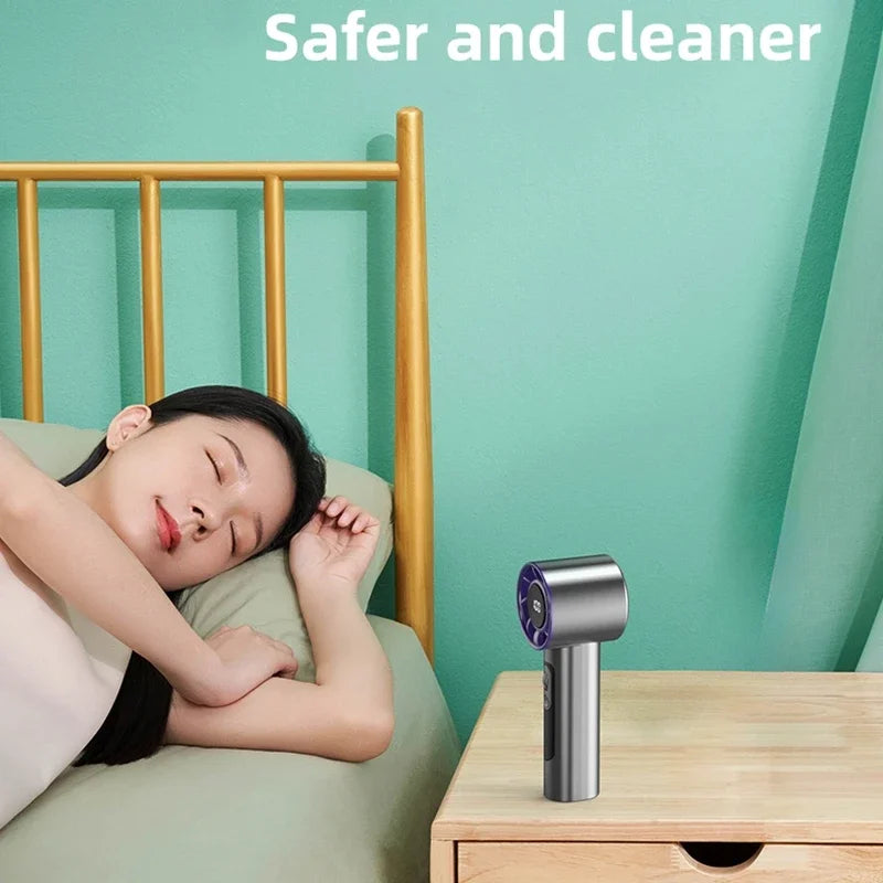 Handheld USB Fan with 100 Wind Speeds – Mini Turbo Cooling Fan for Home, BBQ & Travel - candletown.net