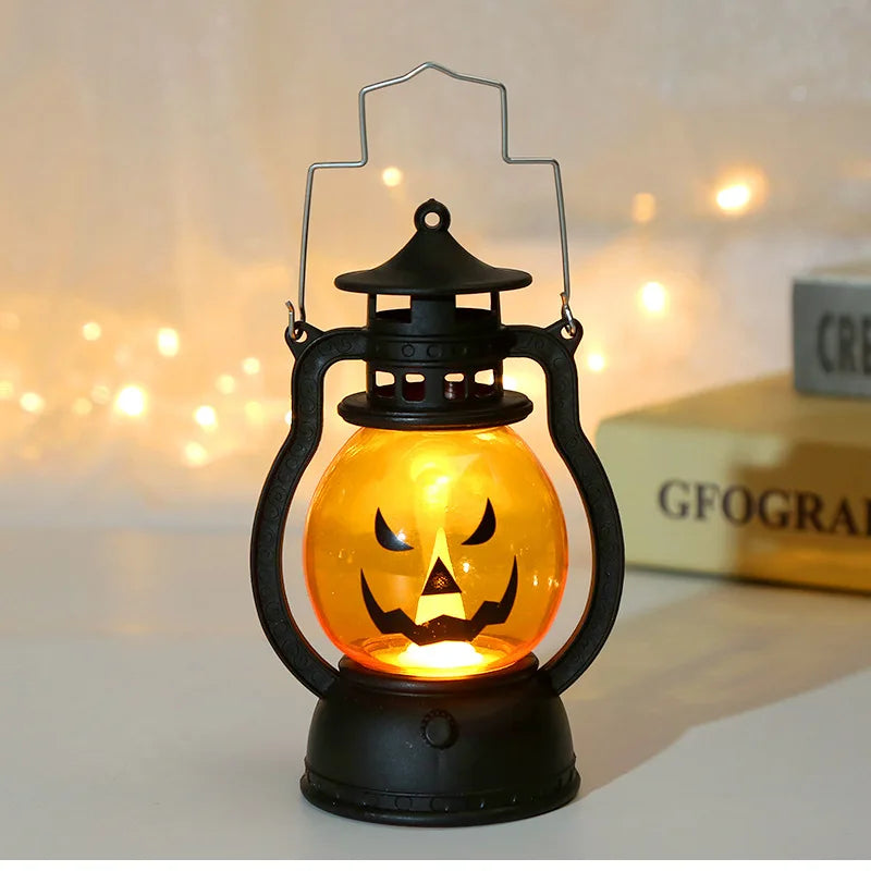 LED Hanging Pumpkin Lantern – Flameless Halloween Candle Light - candletown.net