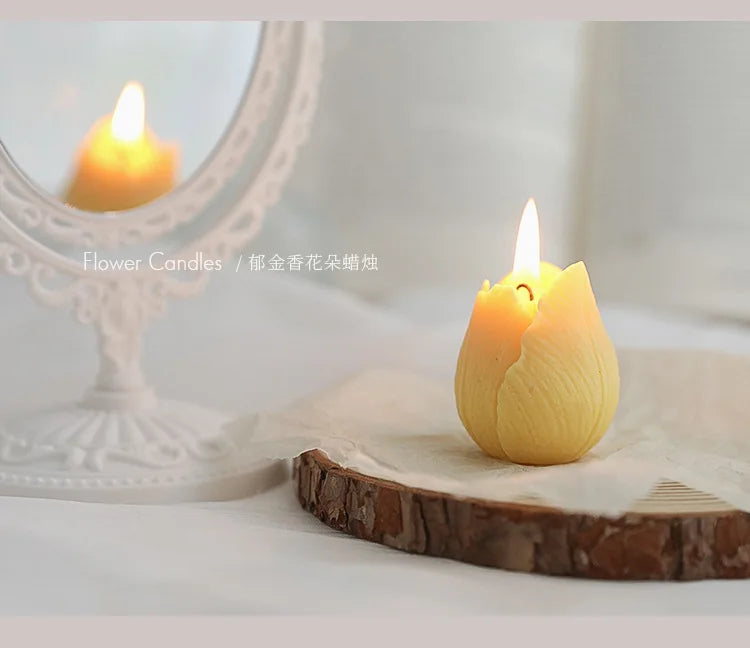 Tulip Scented Candles – Handmade Decorative Flower Candles - candletown.net