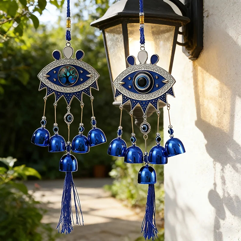 Blue Evil Eye Wind Chime