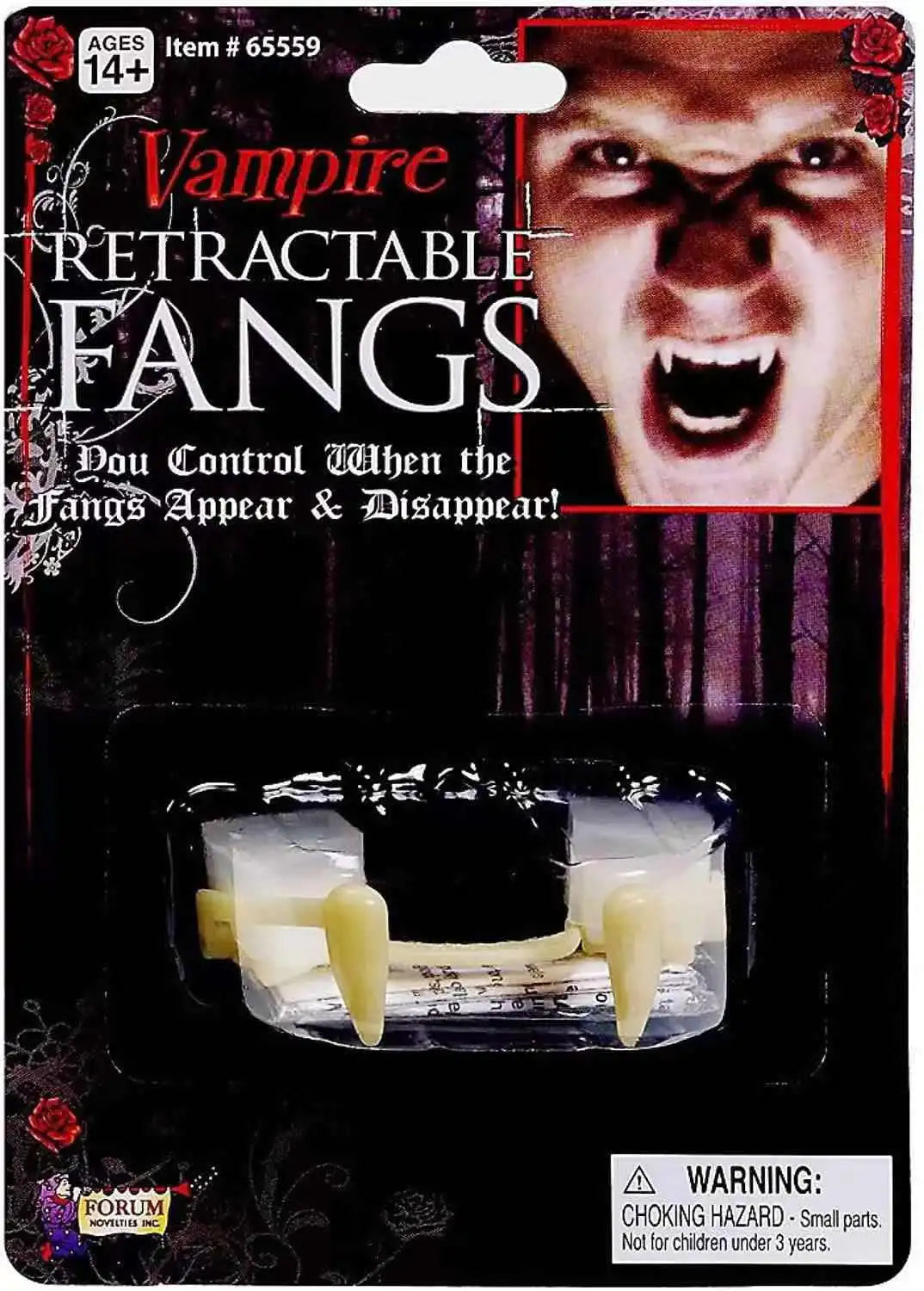 Retractable Halloween Vampire Fangs - candletown.net
