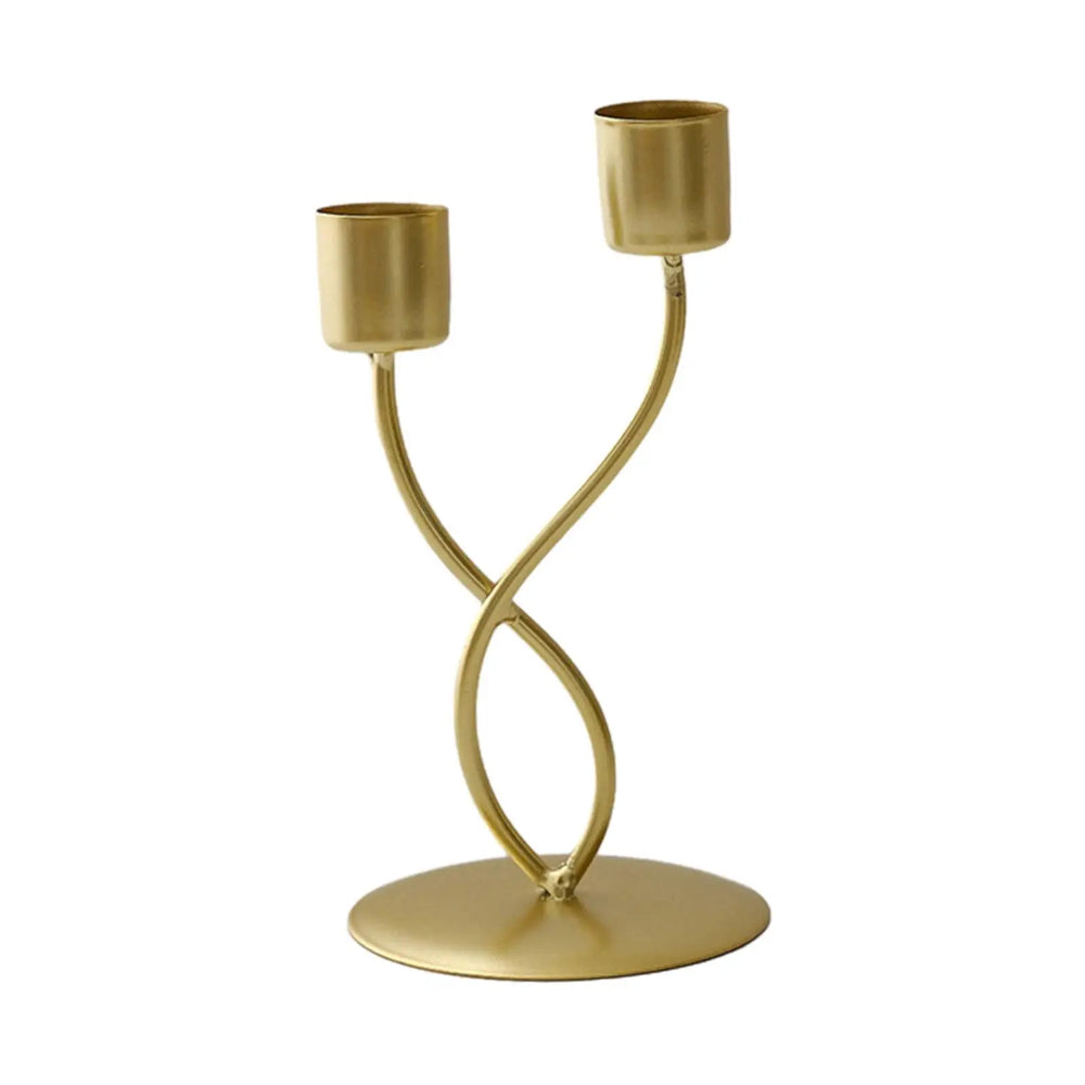 Elegant Metal Candle Holder – Vintage Iron Candelabra - candletown.net