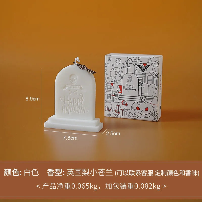 Handmade Halloween Scented Candles – Skull, Pumpkin & Tombstone Designs - candletown.net