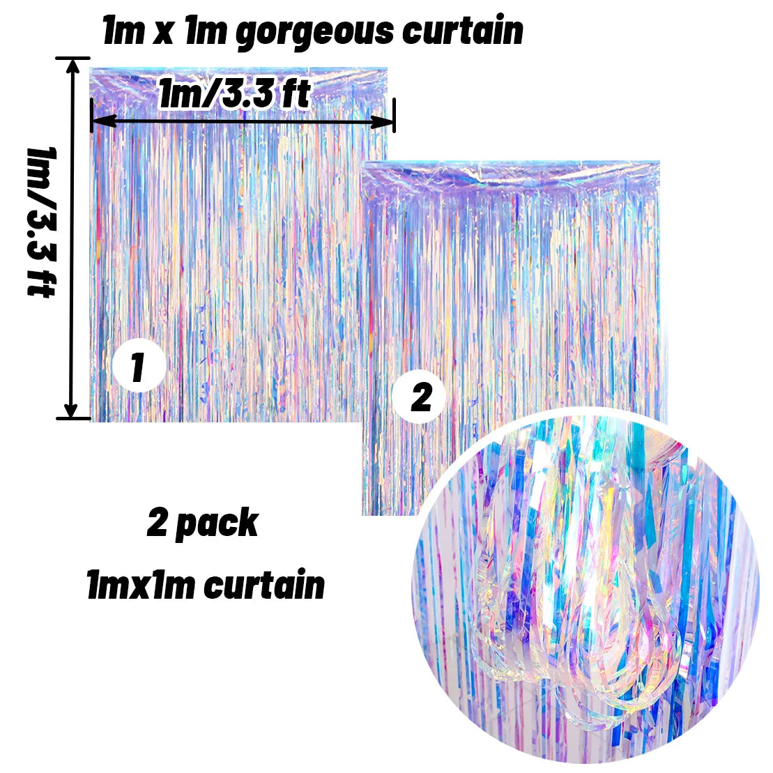 Iridescent 3D Christmas Ornament – Star, Ball, Garland or Snowflake