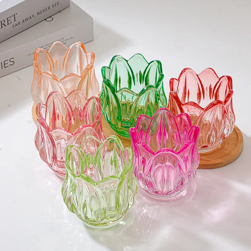 Glass Tulip Candle Holder - candletown.net