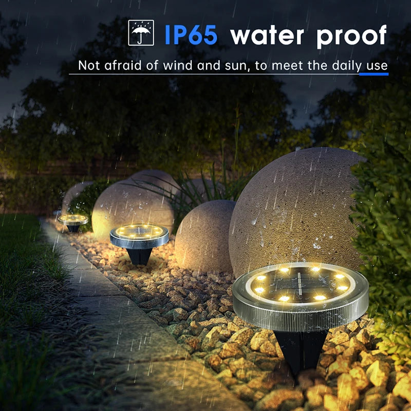 Solar Ground Lights for Garden Paths - candletown.net