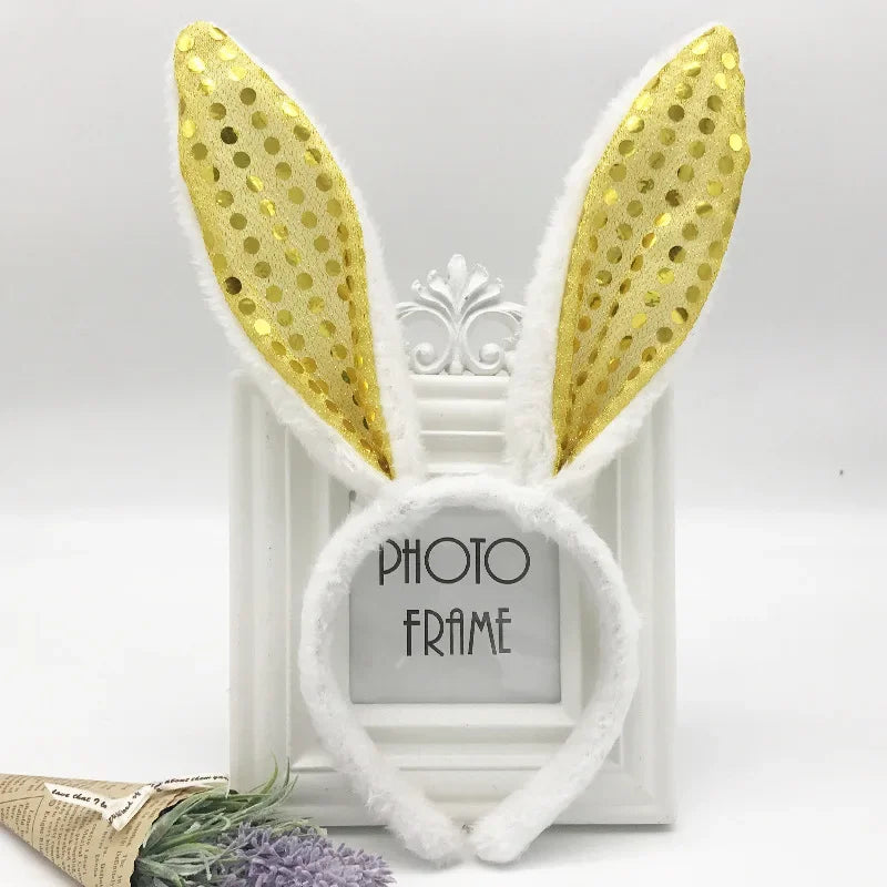 Plush Bunny Ears Headband – Cute & Soft for Easter & Cosplay - candletown.net