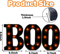 BOO LED Halloween Letter Lights – Indoor Marquee Decor - candletown.net