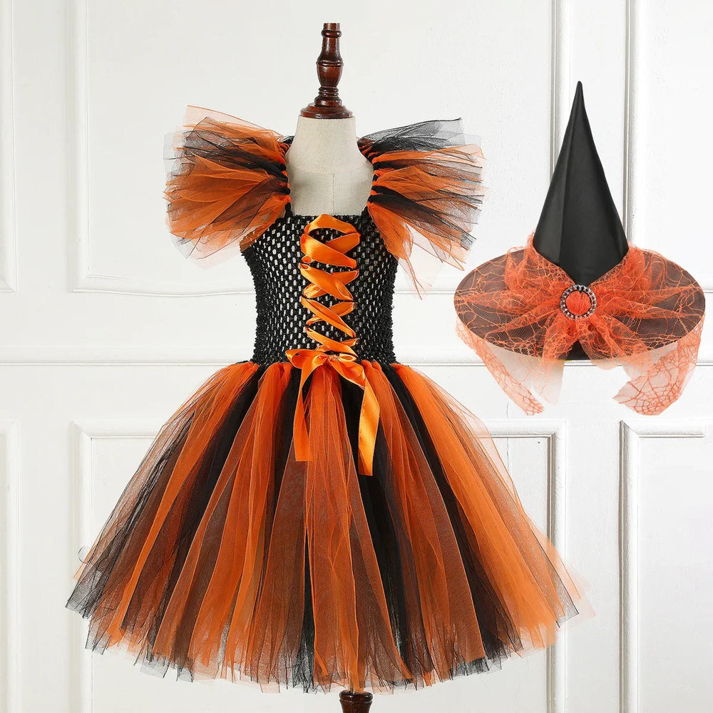 Kids Witch Costume – Hat, Broom & Accessory Options (Multicolor) - candletown.net