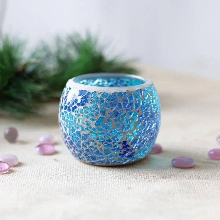 Glass Mosaic Candle Holder
