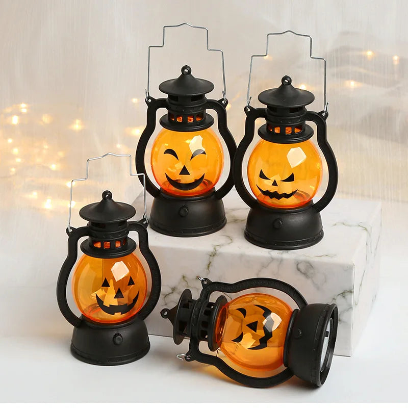 LED Hanging Pumpkin Lantern – Flameless Halloween Candle Light - candletown.net