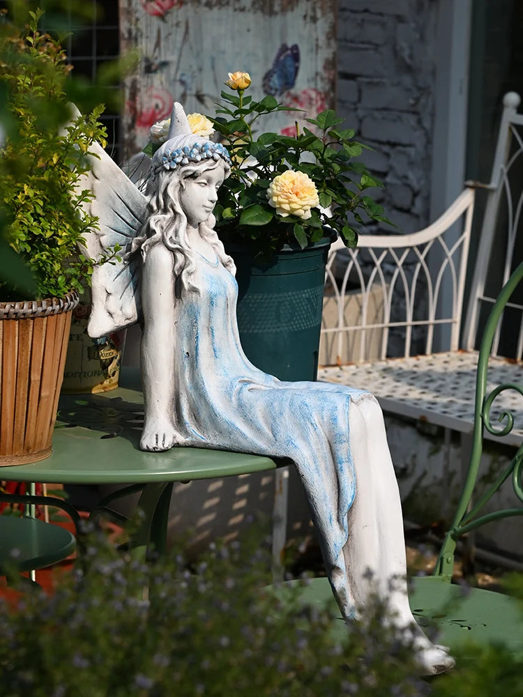 Resin Mermaid Garden Decoration – Outdoor Summer Accent - candletown.net