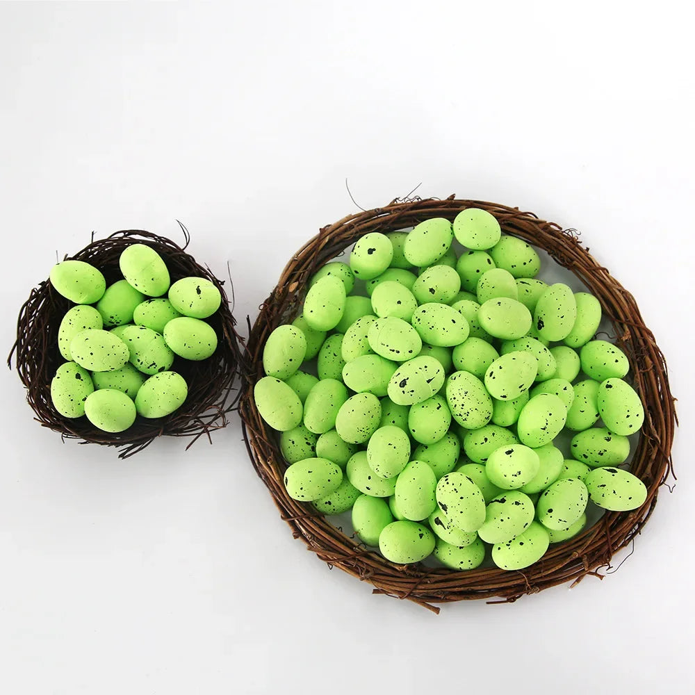 100PCS Colorful Foam Easter Eggs – Perfect for Crafts & Party Decor - candletown.net