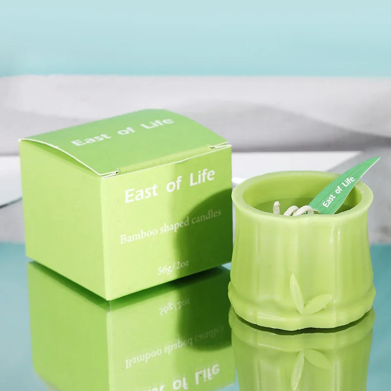 Bamboo-Shaped Scented Candle – Decorative & Aromatic - candletown.net