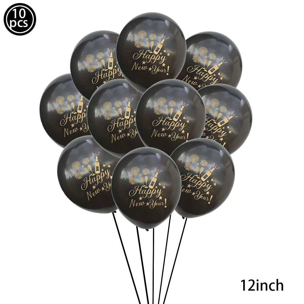 2026 New Year Latex Balloons
