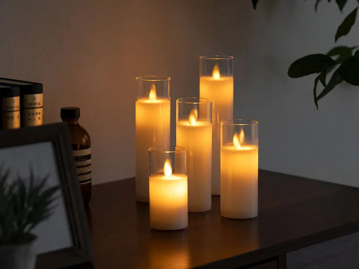 6PCS Flameless LED Candles – Flickering Acrylic Candle Set - candletown.net