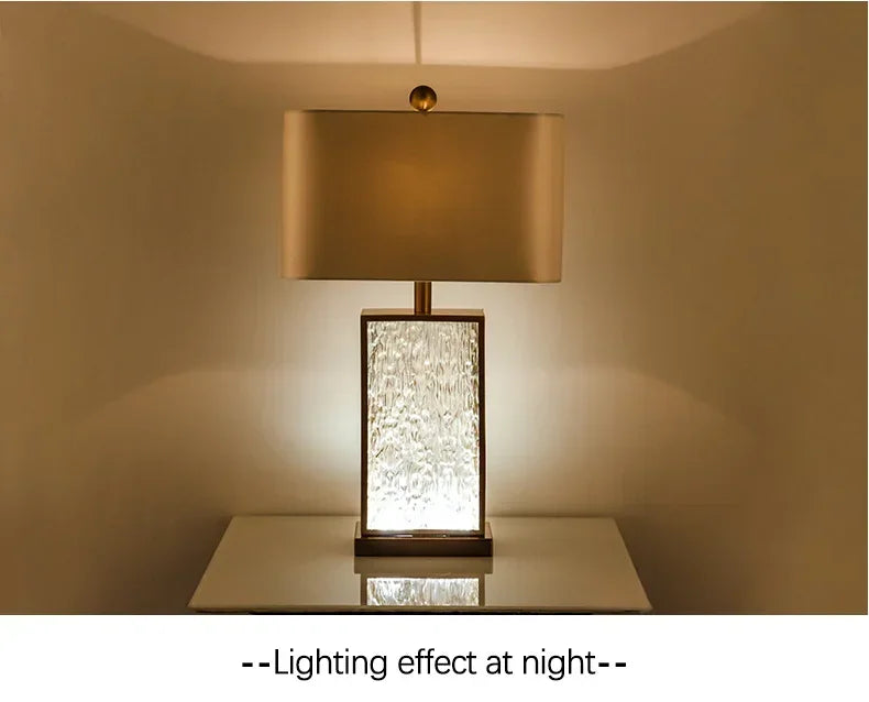 SANDYHA Modern Glass Table Lamp – Certified Luxury Lighting for Your Home - candletown.net