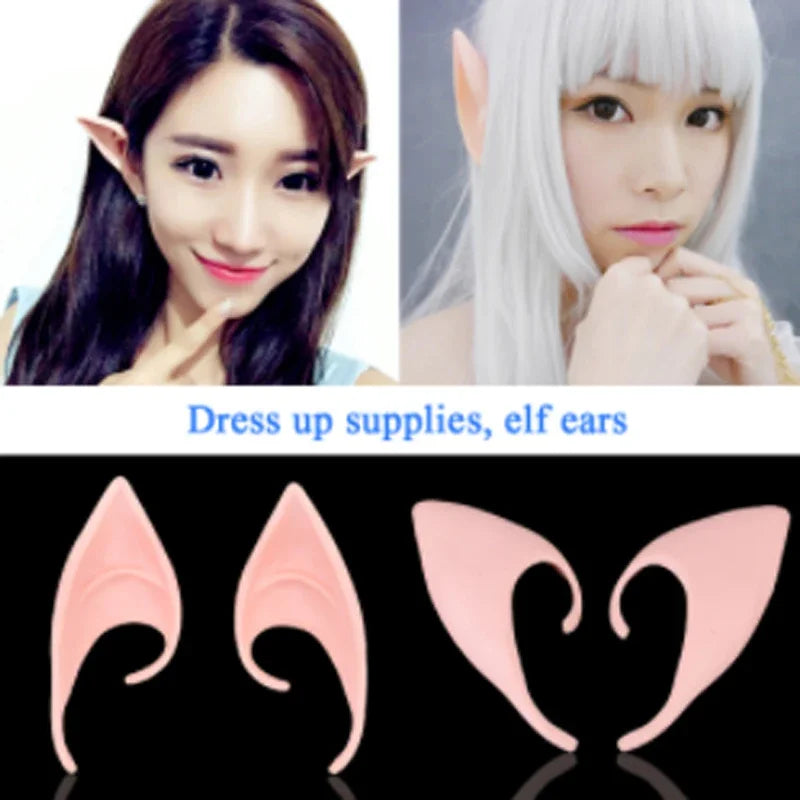 Latex Elf Ears – Fairy Cosplay Costume Accessory for Halloween & Party - candletown.net