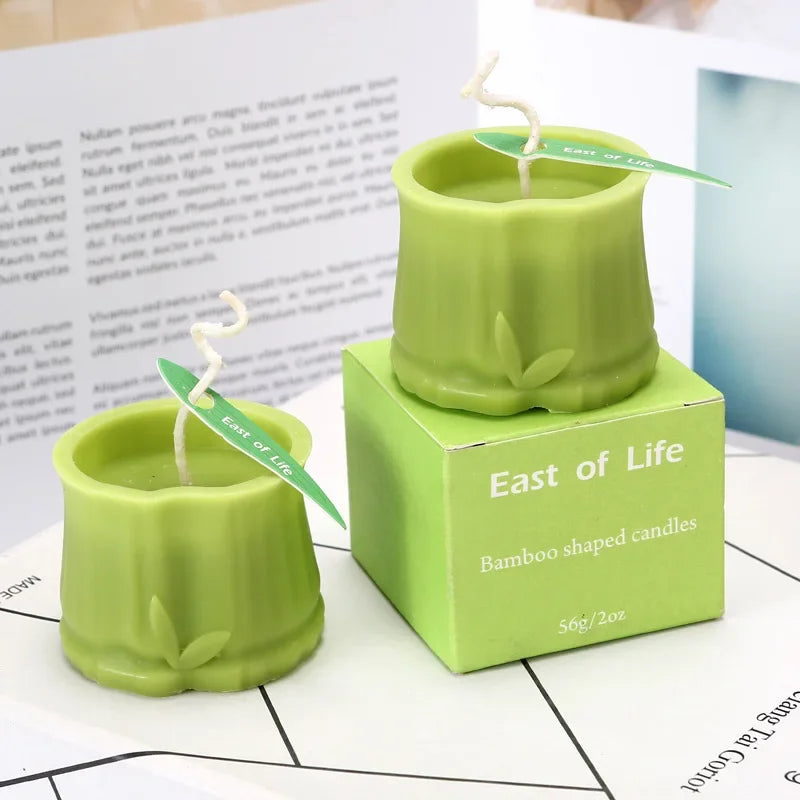 Bamboo-Shaped Scented Candle – Decorative & Aromatic - candletown.net