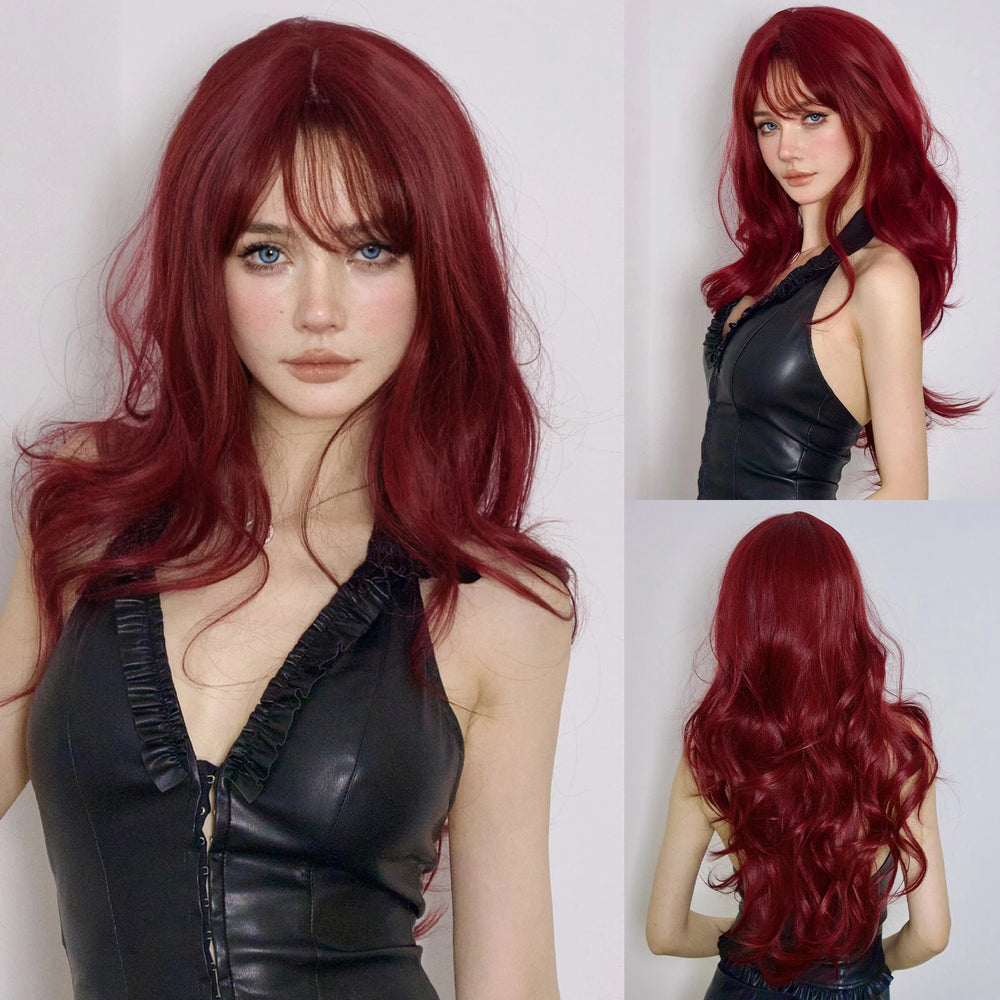 Curly Wig with Bangs – Heat-Resistant Cosplay & Party Wig - candletown.net