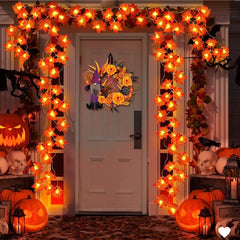 Halloween Vaahteranlehti LED-valosarja – 2/3/6 m Syysköynnös