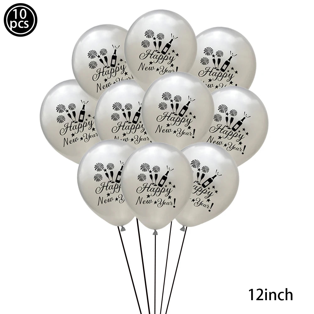 2026 New Year Latex Balloons