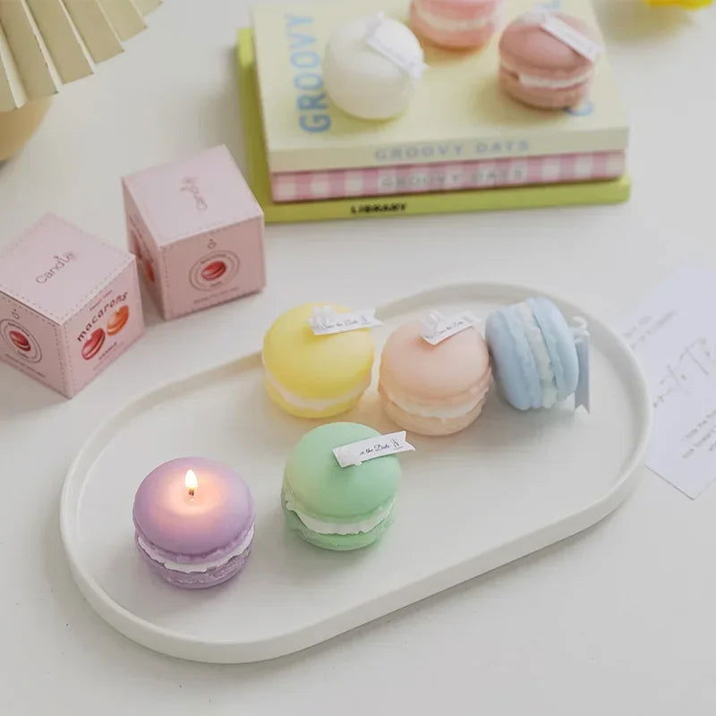 Scented Macaron Candles - Adorable Pastel Color Candle For Gift And Decoration - candletown.net