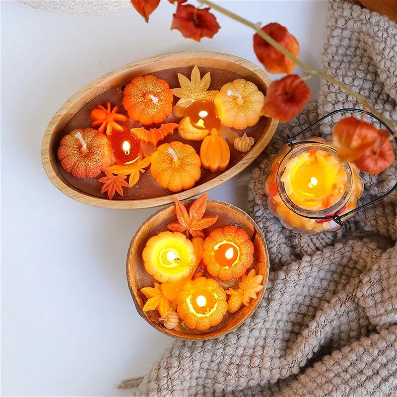 Handmade Pumpkin Bowl Soy Candle – Autumn Scented Centerpiece Candle - candletown.net