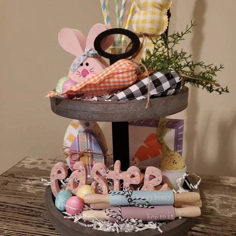 Cotton Easter Rabbit Carrot Ornament – Adorable Easter Decoration - candletown.net