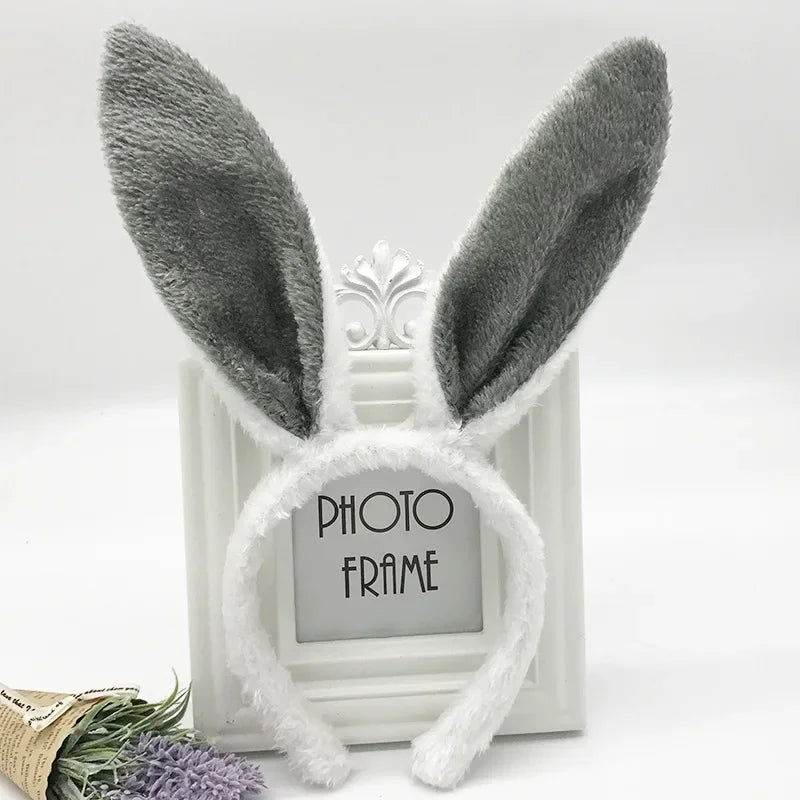 Plush Bunny Ears Headband – Cute & Soft for Easter & Cosplay - candletown.net